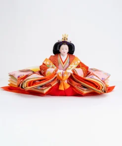 Sakura Momo Empress Doll (Orange-Pink Patterned)