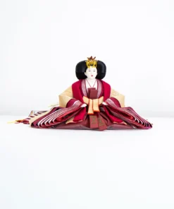Ebi Shiro Empress Doll (Maroon & White Striped)