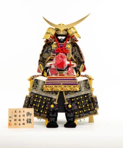 Gaho Shoryu Samurai Armor Display (Black & Gold)