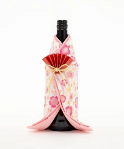 Blossom Pink Kimono Wine Bottle Cover (Women's)