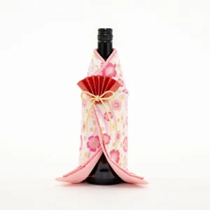 Blossom Pink Kimono Wine Bottle Cover (Women's)
