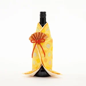 Golden Blossom Kimono Wine Bottle Cover (Women's)