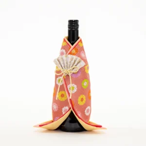 Peach Blossom Kimono Wine Bottle Cover (Women's)