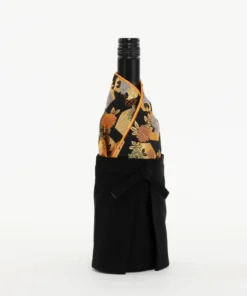 Black and Gold Kimono Wine Bottle Cover (Men's)