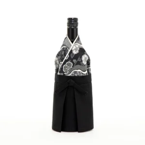 Black and White Kimono Wine Bottle Cover (Men's)