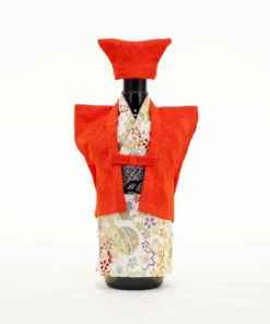 Kanreki Red Kimono Wine Bottle Cover